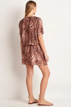 Chia Short Sleeve Shirt Dress