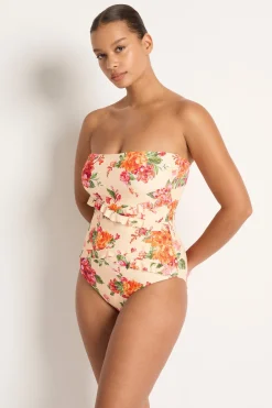 Delight Spliced Frill Bandeau One Piece