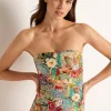 Farrah Ruched Bandeau One Piece