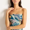Huhahine Ruched Bandeau One Piece