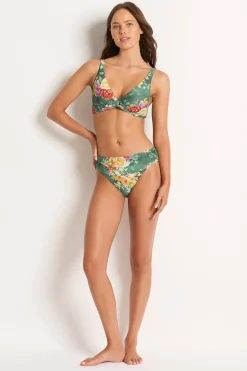 Lilah Mid Rise Ruched Pant