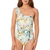 Plantation Asymmetrical Tie Shoulder Maillot