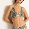 Snow Leopard Mid Rise Ruched Pant