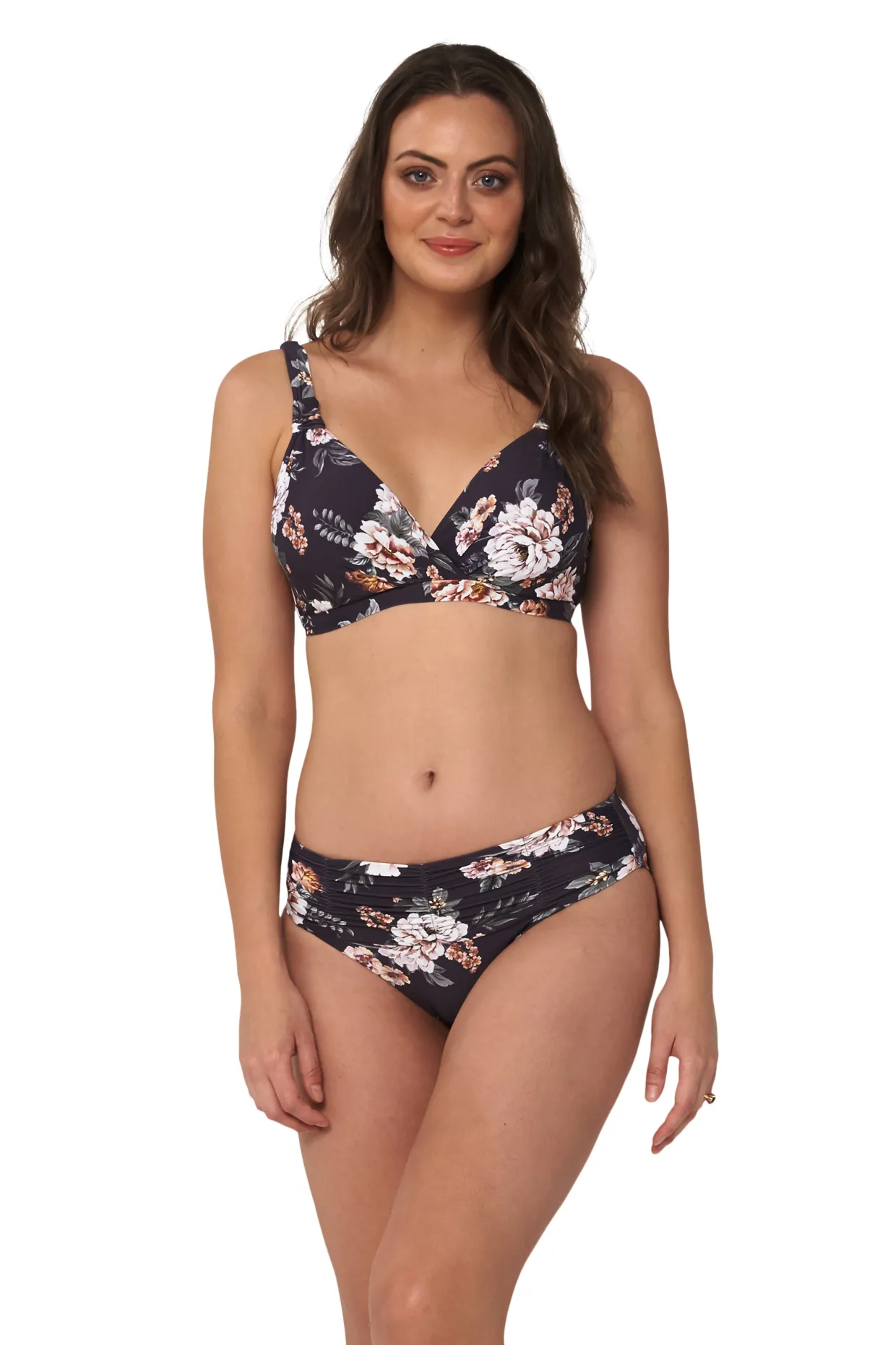 Vintage Floral E/F Cross Front Bra