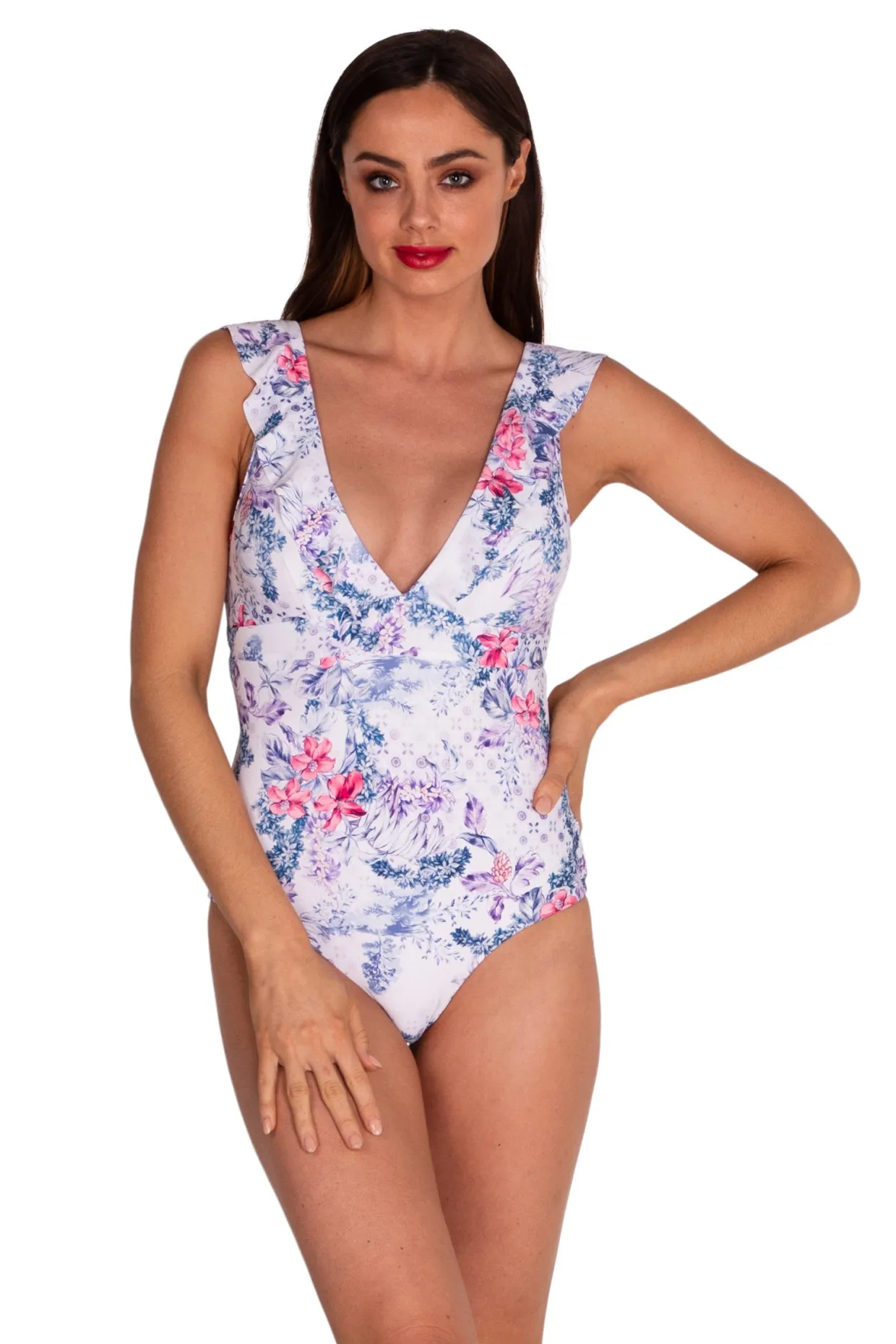 Vintage Toile DD Frill Maillot