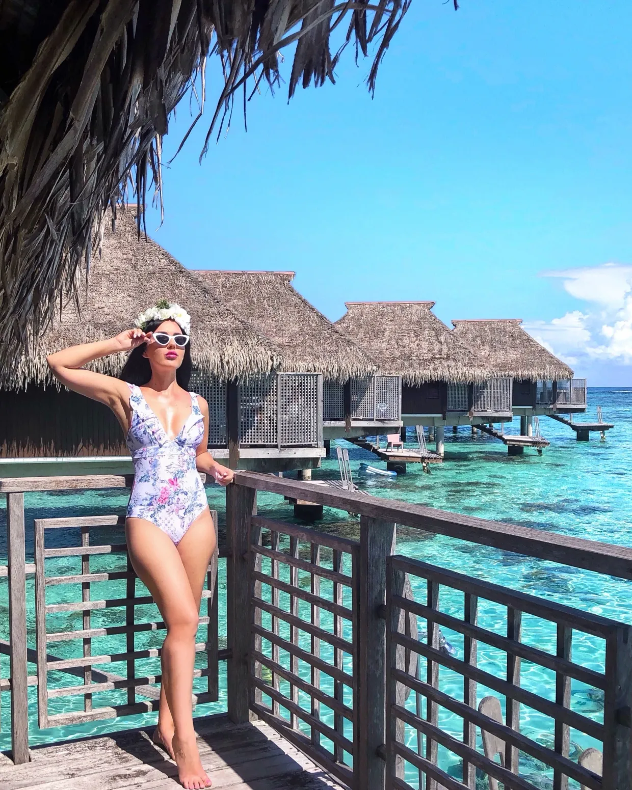 Vintage Toile DD Frill Maillot