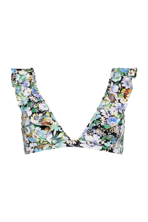 Vintage Vacay Frill Tri Bikini Top