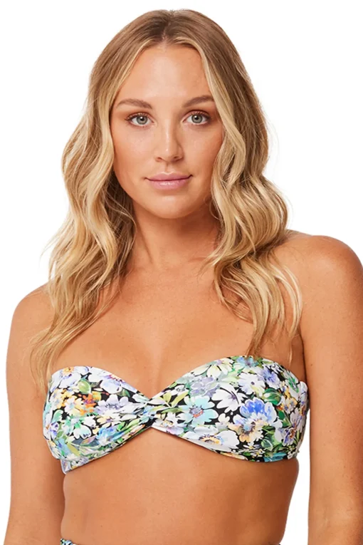 Vintage Vacay Twist Bandeau Bikini Top